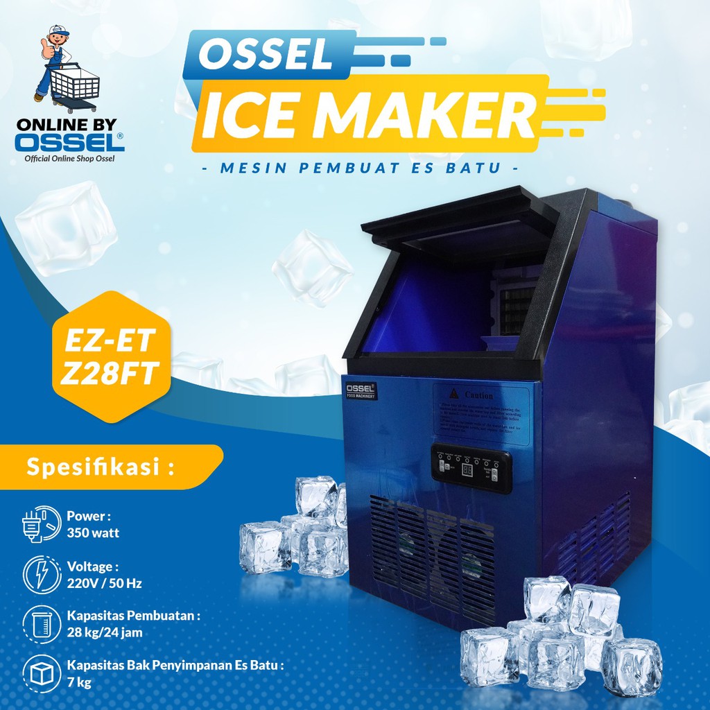 Mesin Es Batu Mesin Pembuat Es Batu Ice Cube Maker Ossel