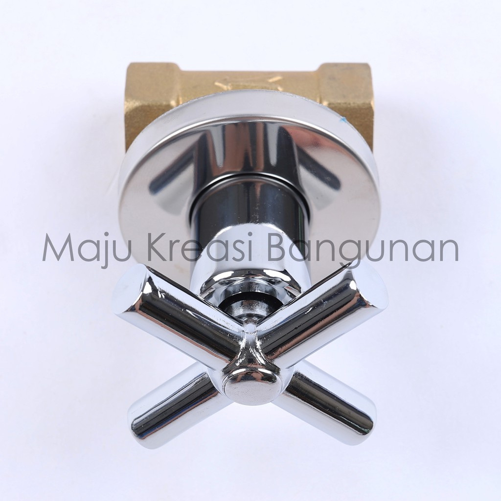 Stop Kran Tanam Kuningan SOLIGEN YG 7025 Shower Tembok Keran Air 1/2&quot; Inch Inci 1/2Inch 1/2Inci