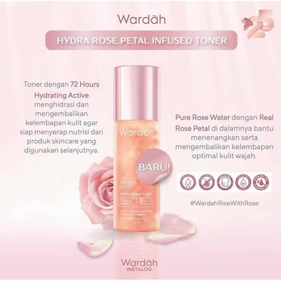 Wardah Hydra Rose Petal Infused Toner 100ml