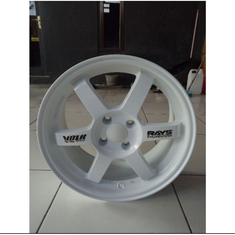 velg volk rays te37 r16 putih plus ongkir jabar,jatim,jakarta