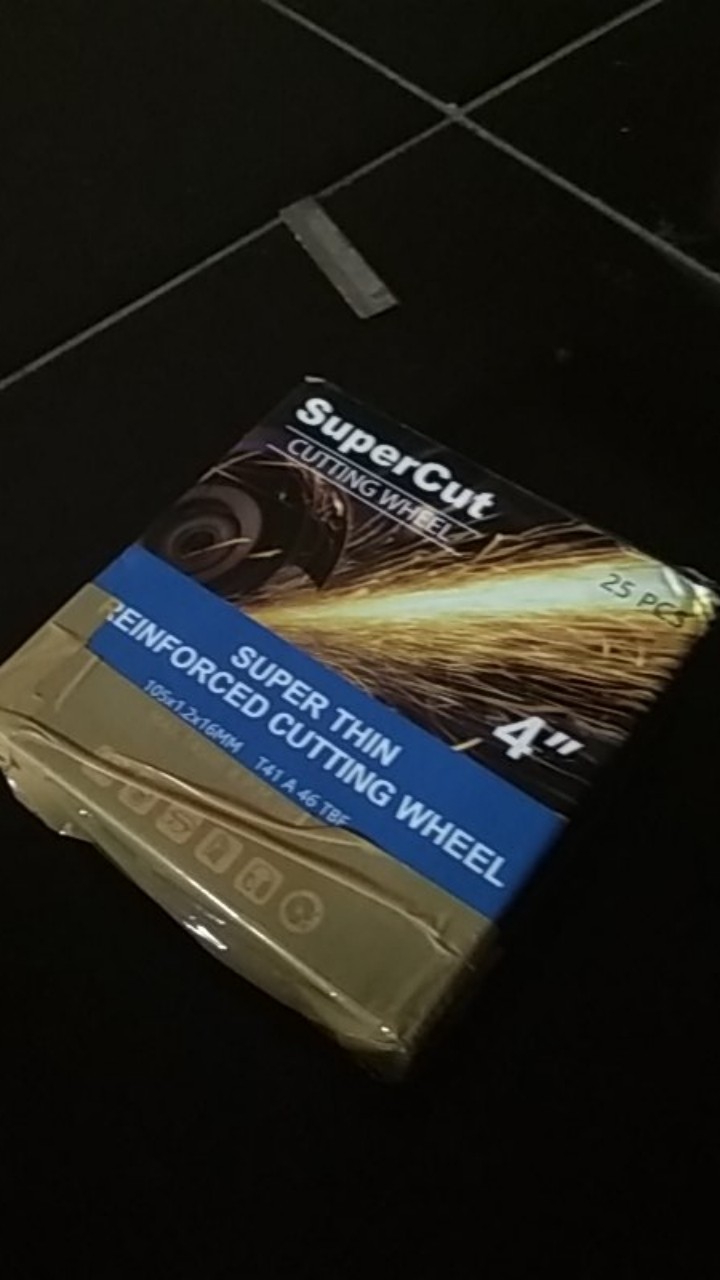 Mata Batu Gerinda Supercut 4 Inch Potong Besi / Stainless Steel