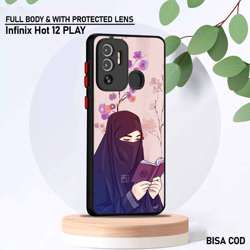 Case Infinix Hot 12 Play - Motif Case [ Hijabers ] - Hardcase Infinix Hot 12 Play - Softcase Infinix