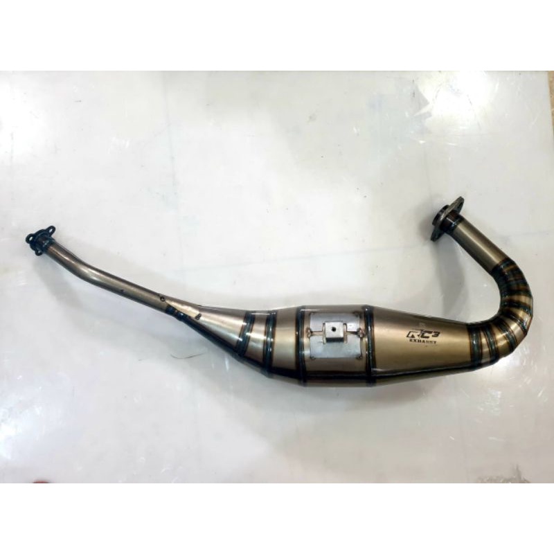 Chamber Perut Tabung Gembung Knalpot RC3 Ninja 150 RR R SS 150RR 150R 150SS KRR150 KR150 Leher Tipe 