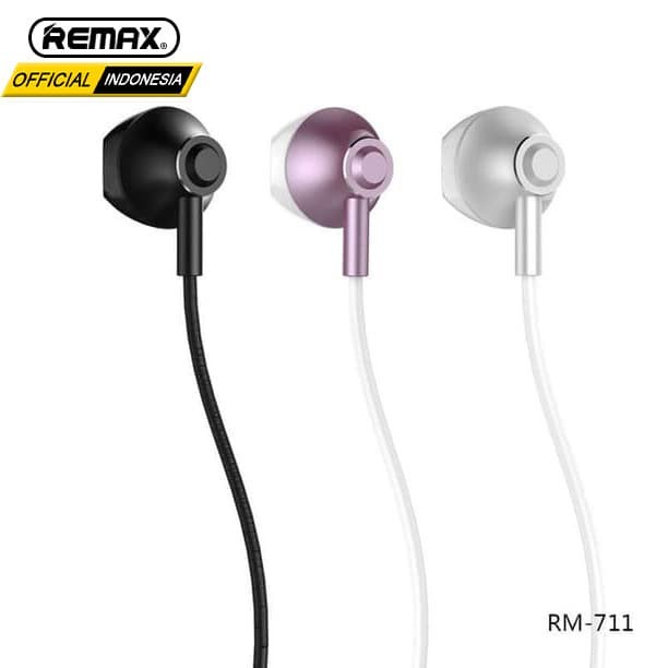 Remax Earphone Wired Headset Design Earbud RM-711