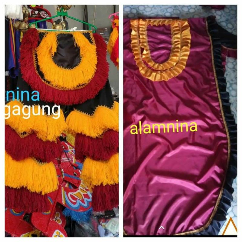 celana barongan dan selimut kemul barongan dewasa
