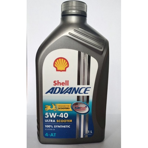 SHELL ADVANCE ULTRA SCOOTER 100 % SYNTHETIC 1lt 5W-40 100% ORIGINAL