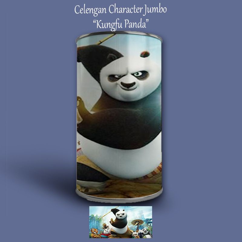 (FULL KALENG) CELENGAN KARAKTER GAMBAR ATM MURAH BUKA TUTUP ANAK KALENG VIRAL KUNCI UNIK SMALL KECIL-KARKTER KUNGFU PANDA