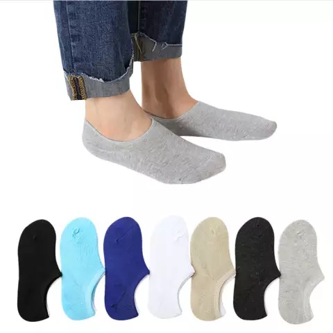 TOKO KL | KAOS KAKI PENDEK INVISIBLE POLOS HIDDEN SOCKS IMPORT KAOS KAKI MATAKAKI PRIA WANITA DEWASA MURAH TERLARIS