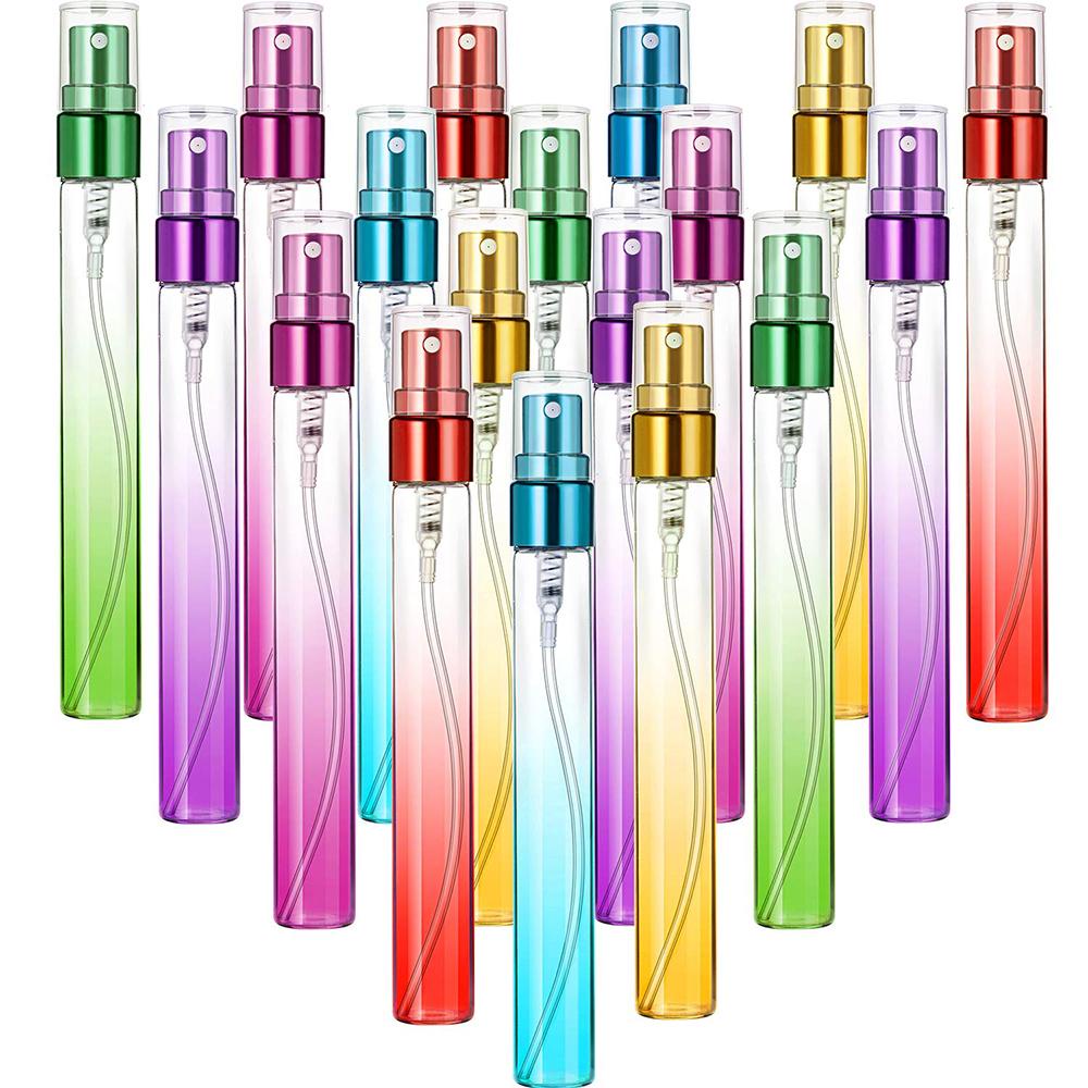 [Elegan] Botol Spray Wanita 10ml Warna Gradasi Aromaterapi Sprayer Kabut Halus Wadah Kosmetik Parfum Atomizer