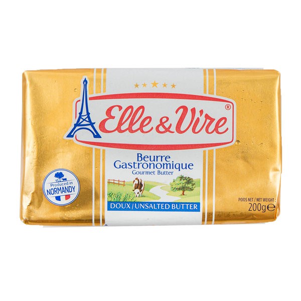 

ELLE & VIRE UNSALTED BUTTER - BUTTER UNSALTED 200GR