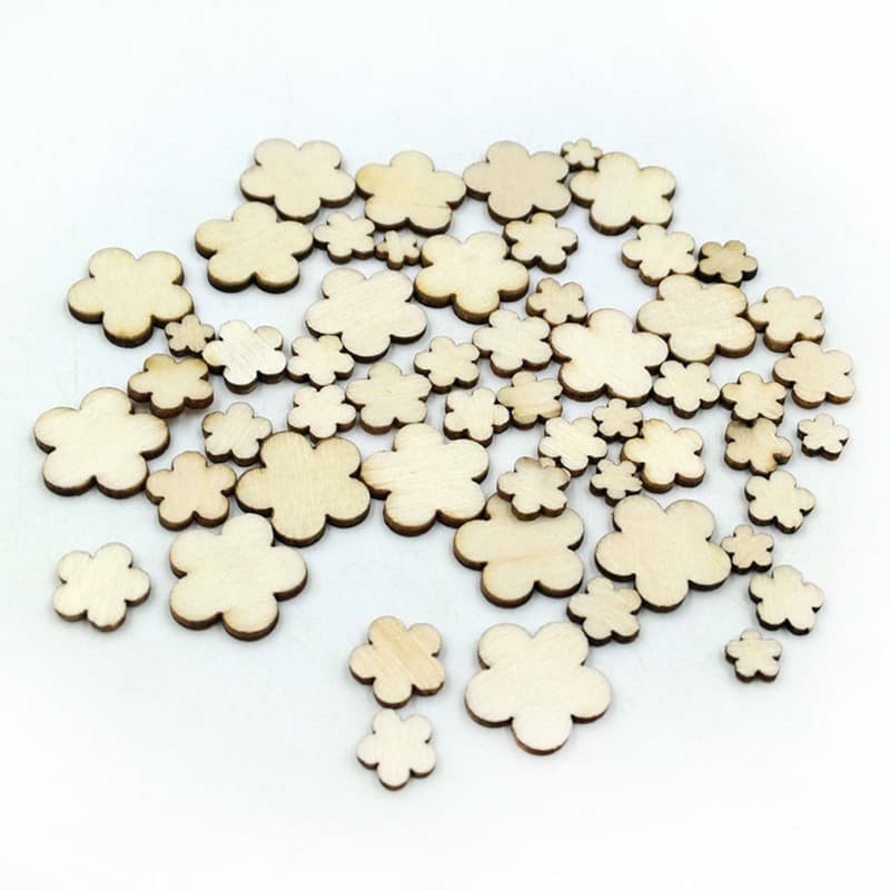 Wooden Plum Blossom (50pcs)