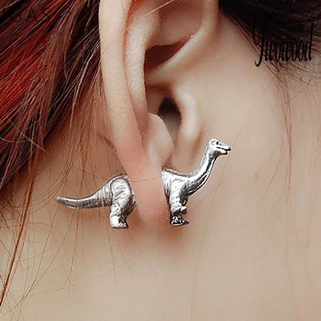 Anting Desain Dinosaurus Bahan Alloy Untuk Pria Dan Wanita