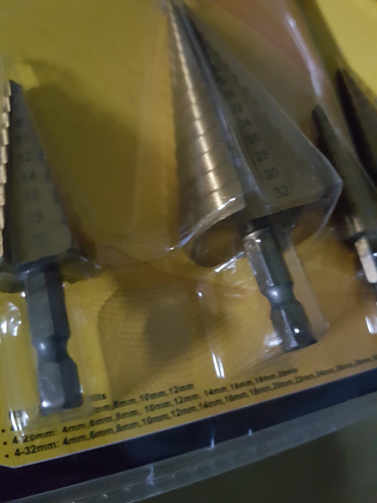 Amtec Hss Mata Bor Set 3 Pc 32 Mm Pagoda Multi Step Cone Drill