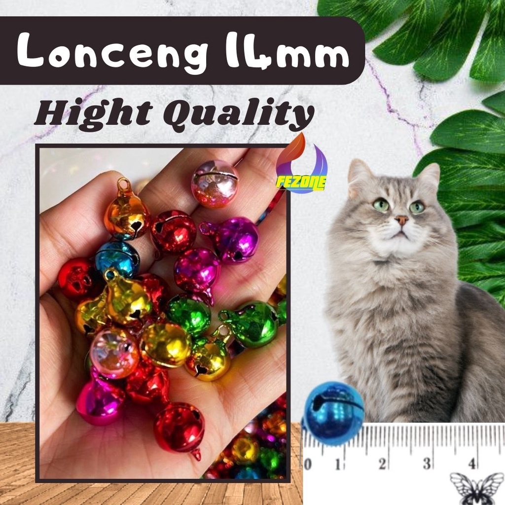 Lonceng Warna Warni 14mm Kerincingan Kelintingan FEZONE