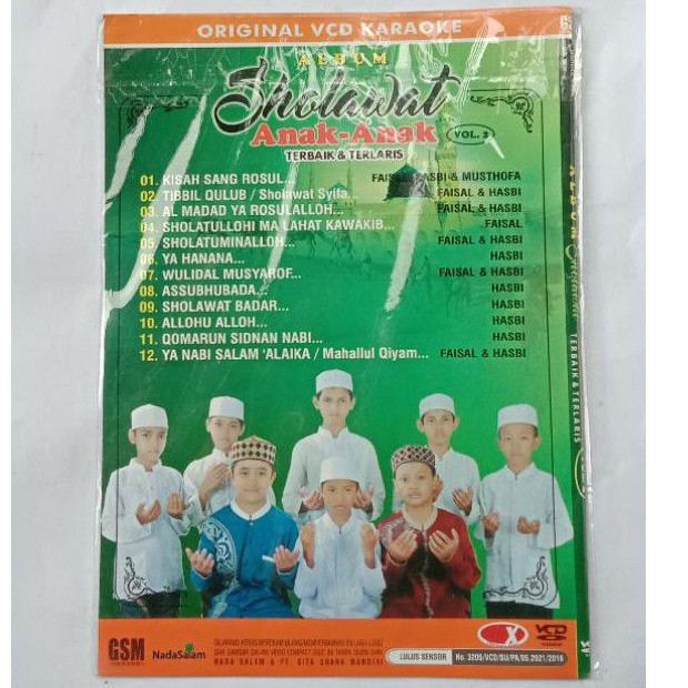 VCD Original Karaoke Sholawat anak anak vol.2