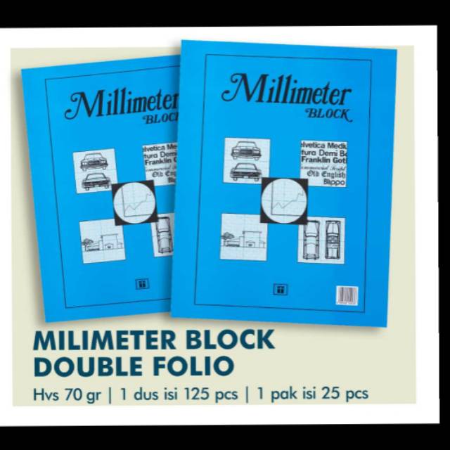 

Tiara milimeter block double folio 70gsm