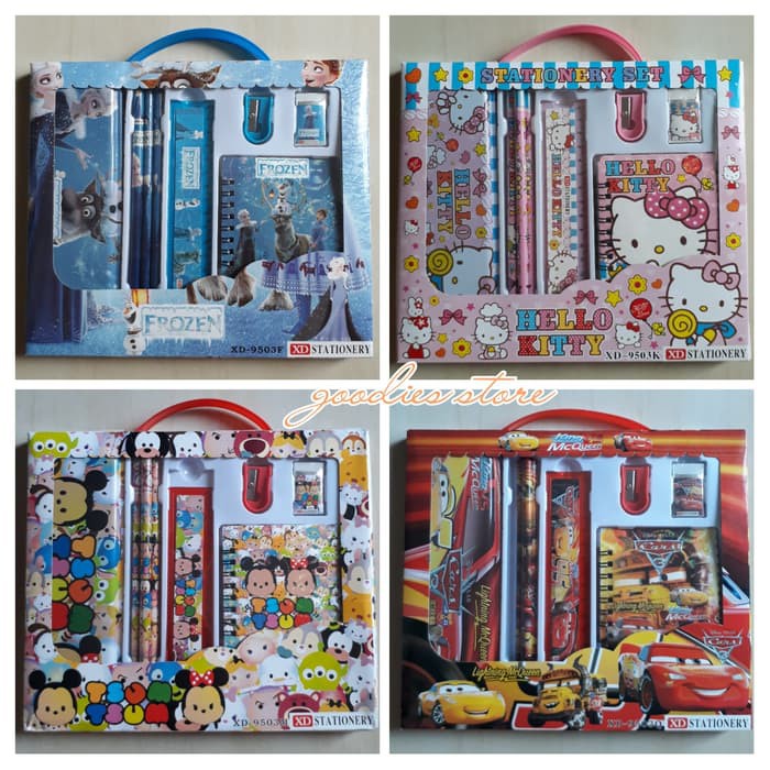 

Paket Puzzle Anak - Paket Ujian - Paket Alat Tulis Stationary Set / Alat Tulis Set 6 In 1 Karakter /