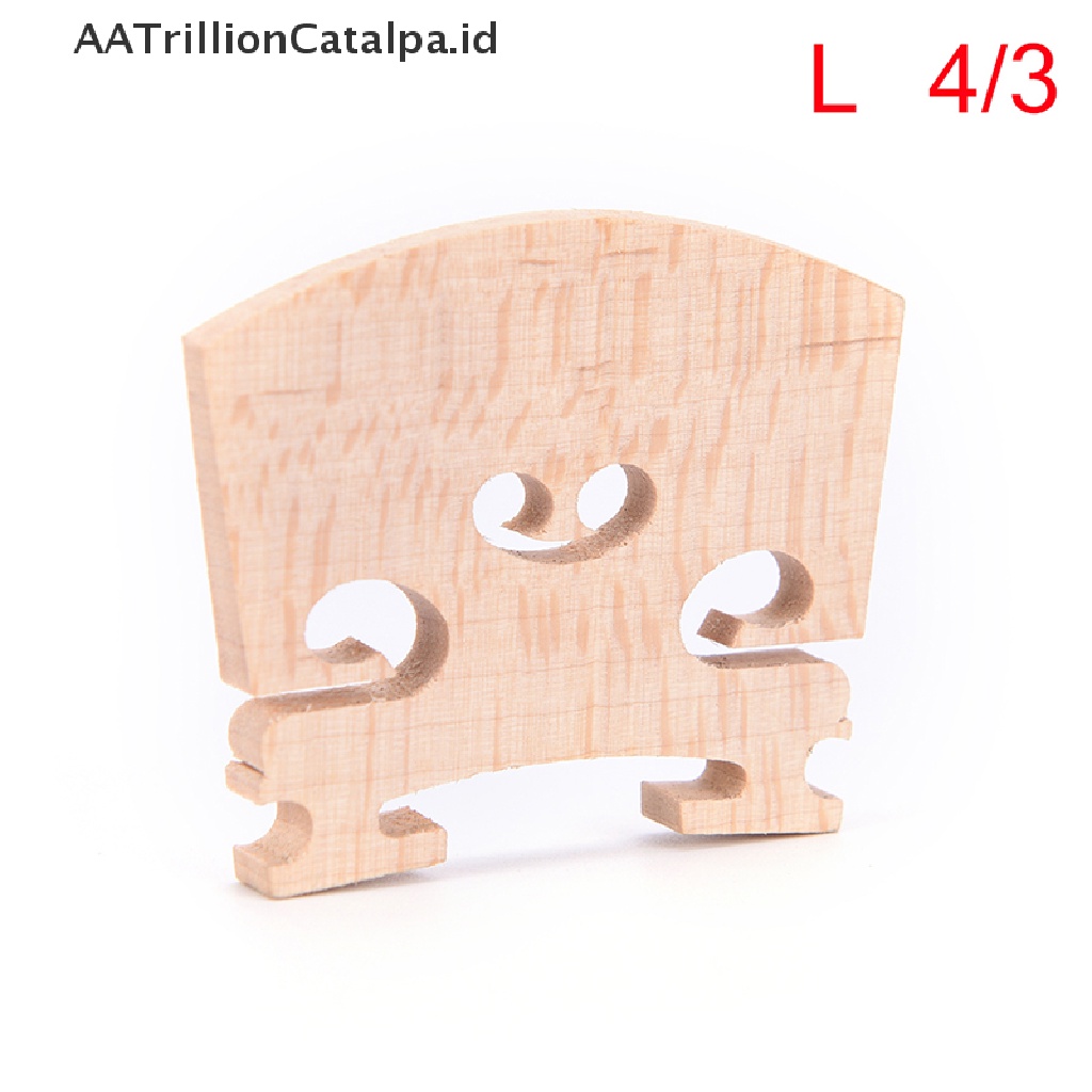 1pc Bridge Fiddle Biola Bahan Kayu Ukuran 1 / 4 1 / 2 3 / 4 4 / 4