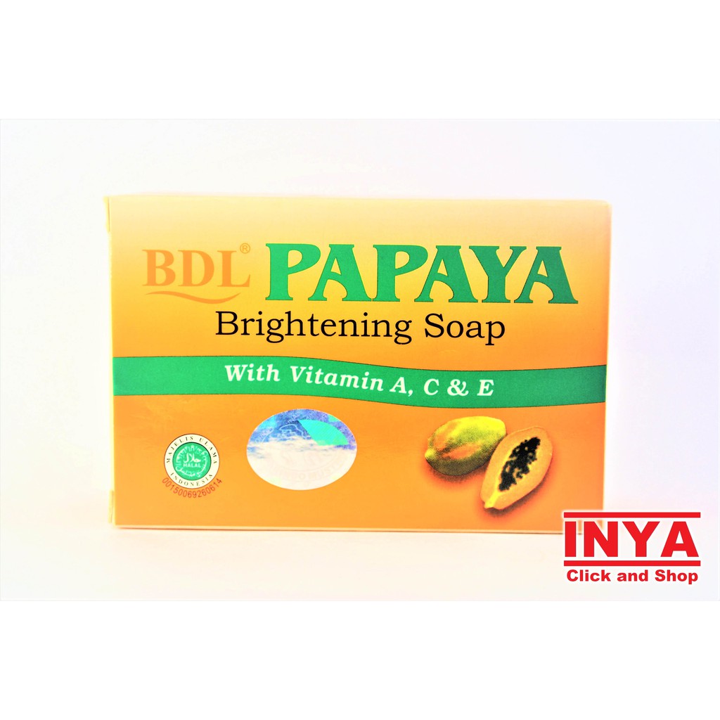 Sabun Muka PAPAYA by BDL Brightening Soap with Vit A, C &amp; E 135gr