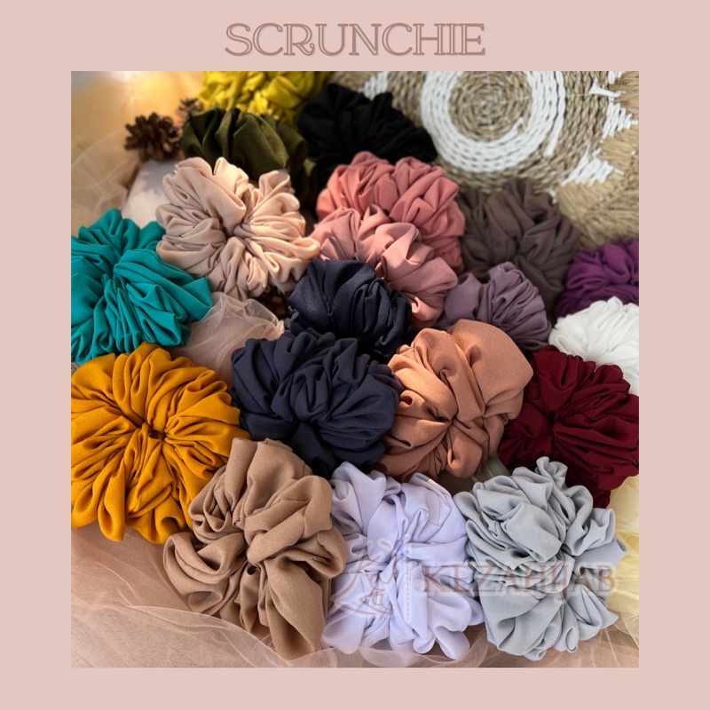 Scrunchie Jumbo Premium--Cepol Rambut/ Ikat rambut Karet