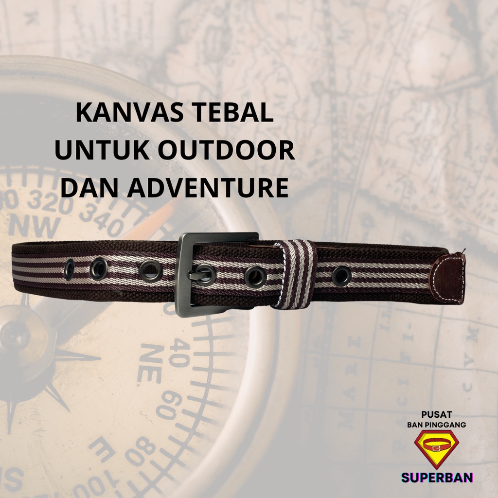 GESPER SABUK CANVAS ADVENTURE OUTDOOR TACTICAL TEBAL UNTUK TRAVELLING  - SUPERBAN