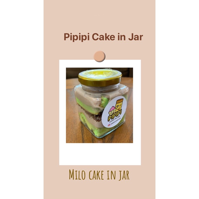 

milo cake in jar