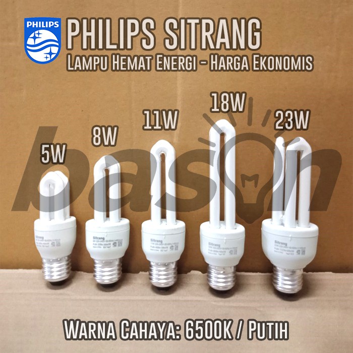 PHILIPS Sitrang 23W - Lampu Hemat Energi - Putih