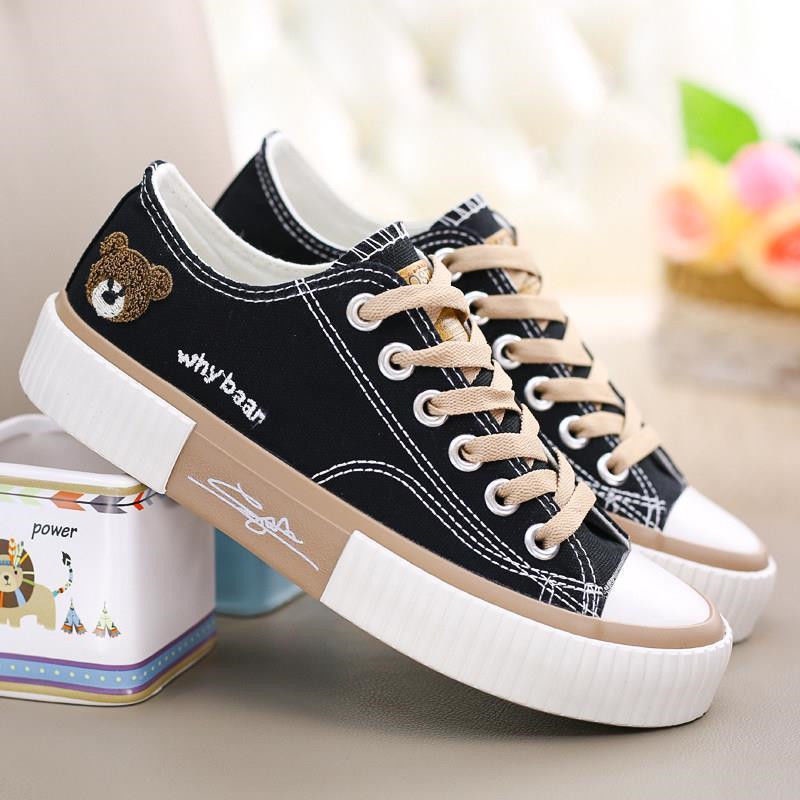 Brozzy Sepatu Sneakers Wanita Olahraga Original Import  Senam cewek Terbaru Joging COD Gratis Ongkir D10-7