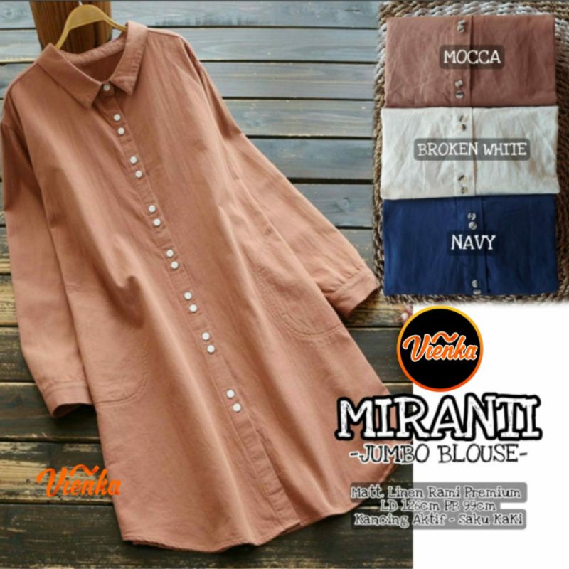 MIRANTI TUNIK KATUN LINEN JUMBO LD 125