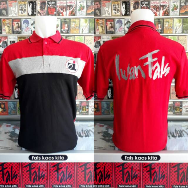 kaos wangki Oi iwan fals kaos iwan fals kaos kerah kaos polo wangki bordir fals kaos kita kaset iwan