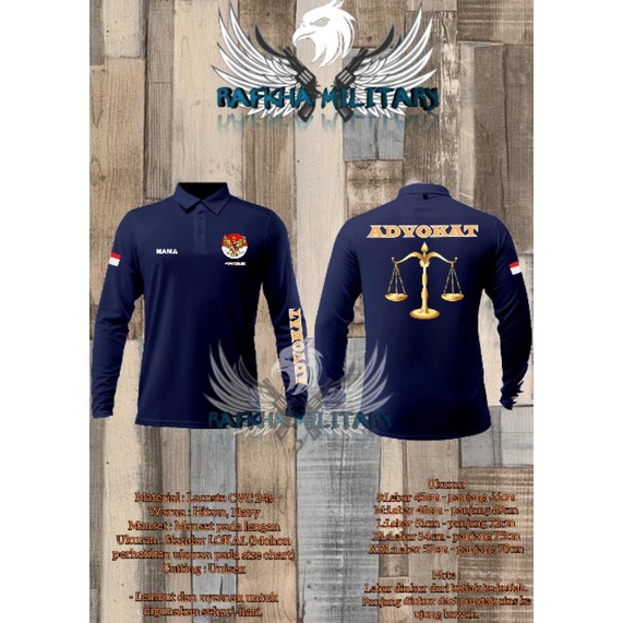 kaos polo advokat/ kaos wangki advokat/ T-Shirt polo advokat