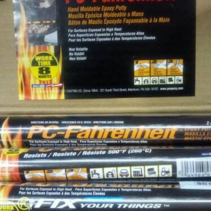 Lem Pc Fahrenheit Epoxy Putty / Lem tahan panas Original