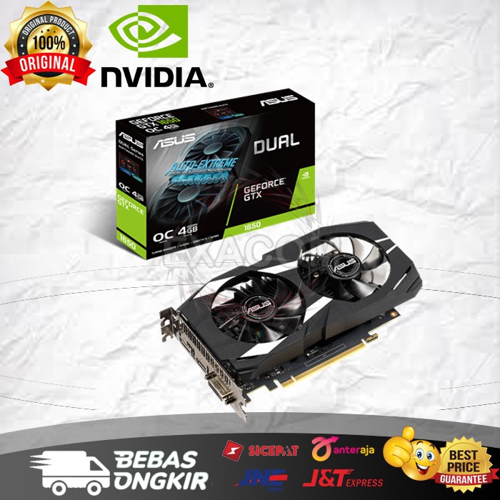 VGA ASUS GTX 1650 Dual OC 4GB GDDR5 - GTX1650 Dual