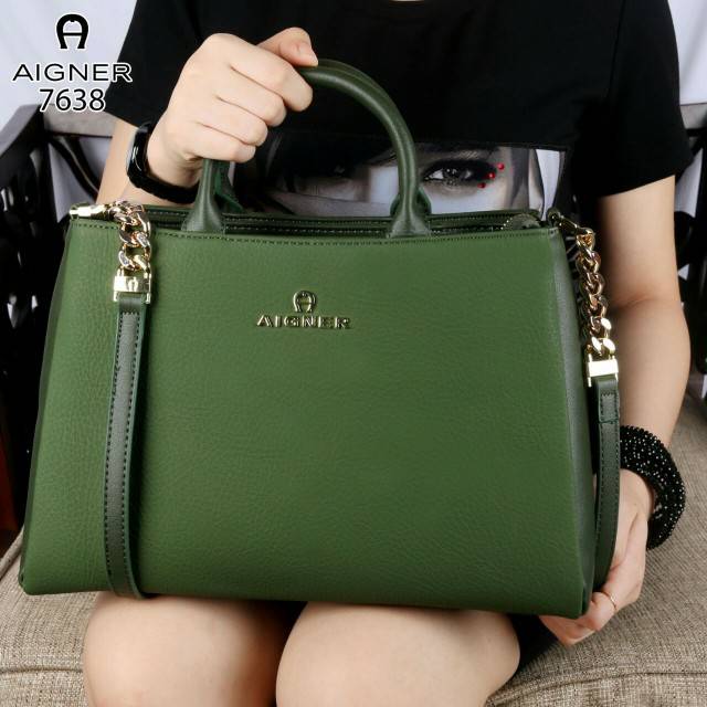 AIGNER Modelista Like ori Soft Leather Hardware Gold(AR7638)