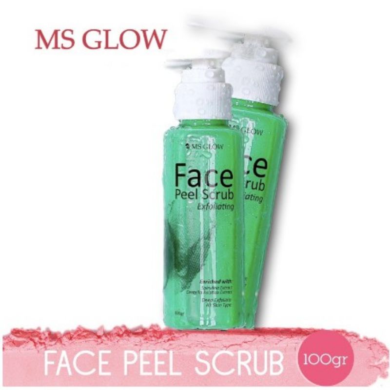 SIAP KIRIM MS GLOW FACE PEEL SCRUB EXFOLIATING/ PEEL SCRUB MS GLOW