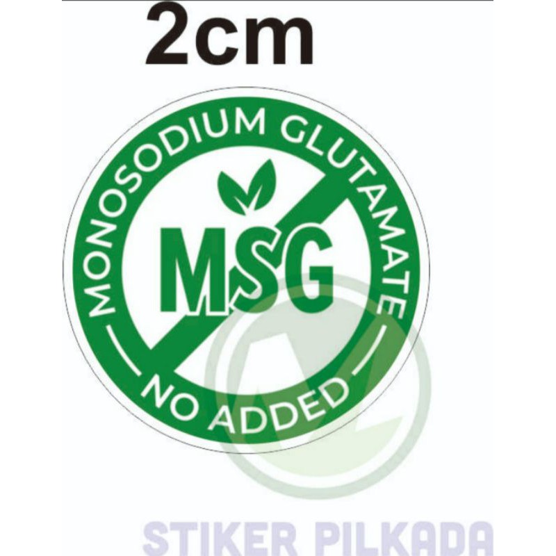 

STIKER VINYL NO MSG 2CM