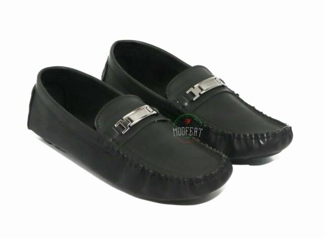 SEPATU SANTAI KULIT MOOFEAT MOCCASIN BELT