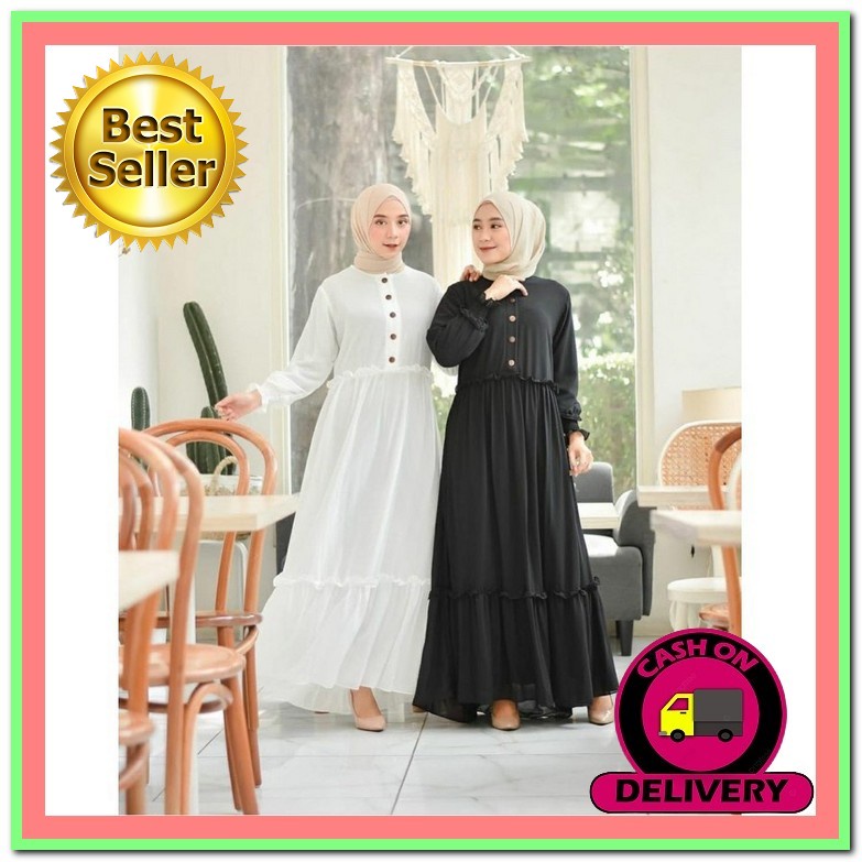 Baju Gamis Remaja Dres Syari Wanita Terbaru 2022 Baju Muslim Elegan Jumbo Mewah Model Terbaru Dress 