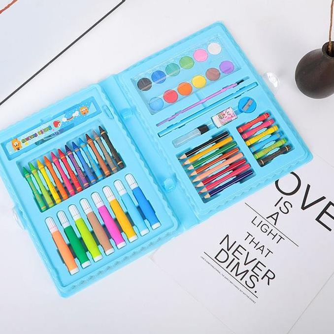 

Diskon!!Crayon Set 68pcs / Krayon Mewarnai Anak 68pcs / Pensil Warna Set 68pcs