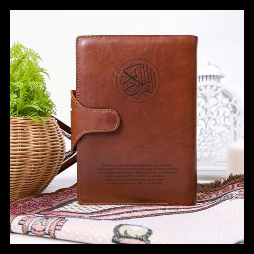 Buku Religi/Buku Spiritual Muscat Cover Al Quran Kulit Asli Premium|Cover Al Quran Kulit Asli A5