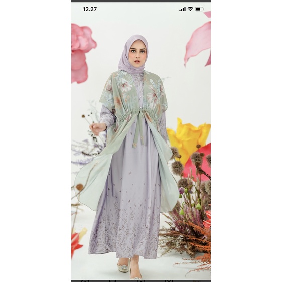 Preloved Coraline Dress Lilac Ria Miranda x Buttonscarves