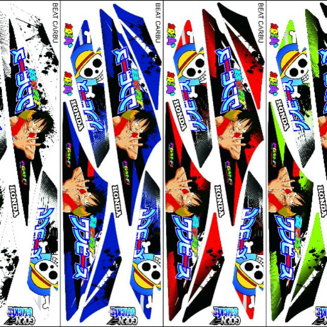 Beat karbu stiker sticker striping thailand stiker motor