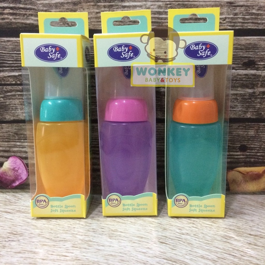 Bottle Spoon Soft Squeeze Baby Safe / Botol Sendok