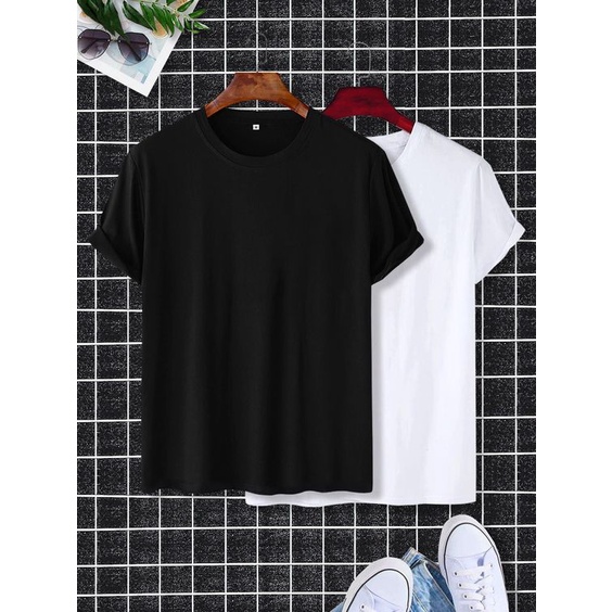 Kaos Polos HARGA MURAH PE SOFT O neck Lengan Pendek Baju Oblong Pria Wanita