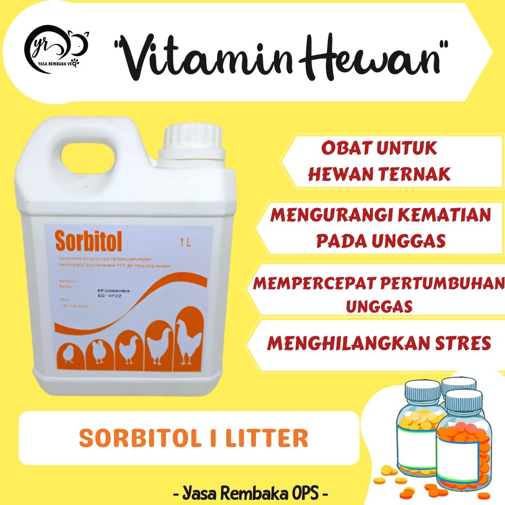 SORBITOL 1lt - Vitamin & Suplemen Makanan Ayam