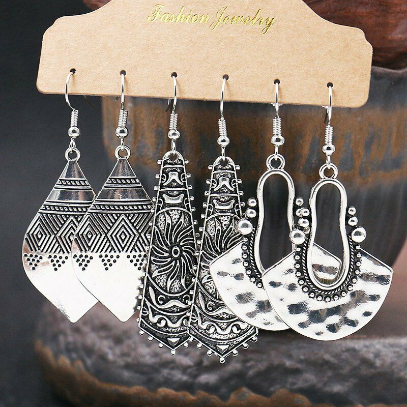 Anting Gantung Boho Gypsy Tribal Etnik Untuk Wanita