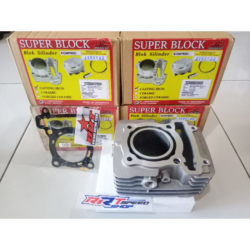 BLOK BLOCK SILINDER BRT MX / MX KING CASTING IRON 62MM