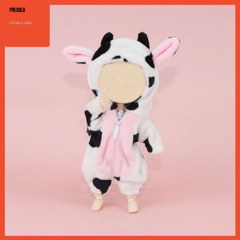 [In Stock] Baby Doll Lovely Animals Plush Pajamas Outfits for OB11 Dolls Nightgown