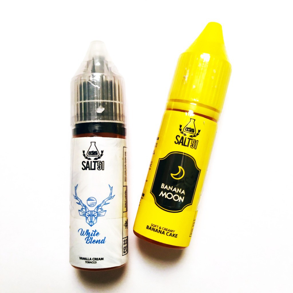 Liquid SALT51 White Blend Vanilla Cream Tobacco 25MG 15ML SALT SALTNIC 100% Authentic