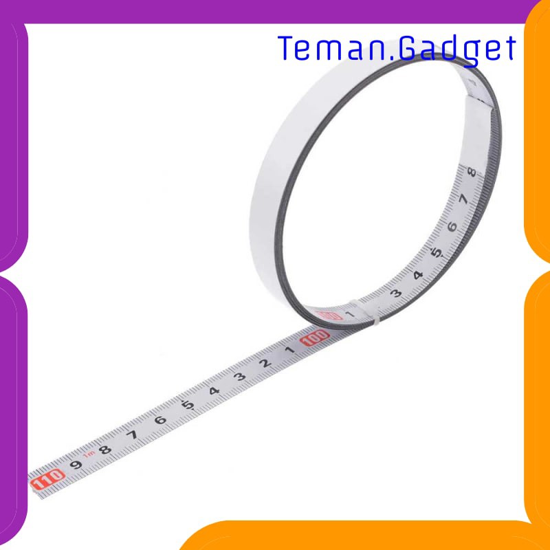 TG-DE180 Mayitr Meteran Adhesive Scale Bar Steel Ruler 2 Meter - M00